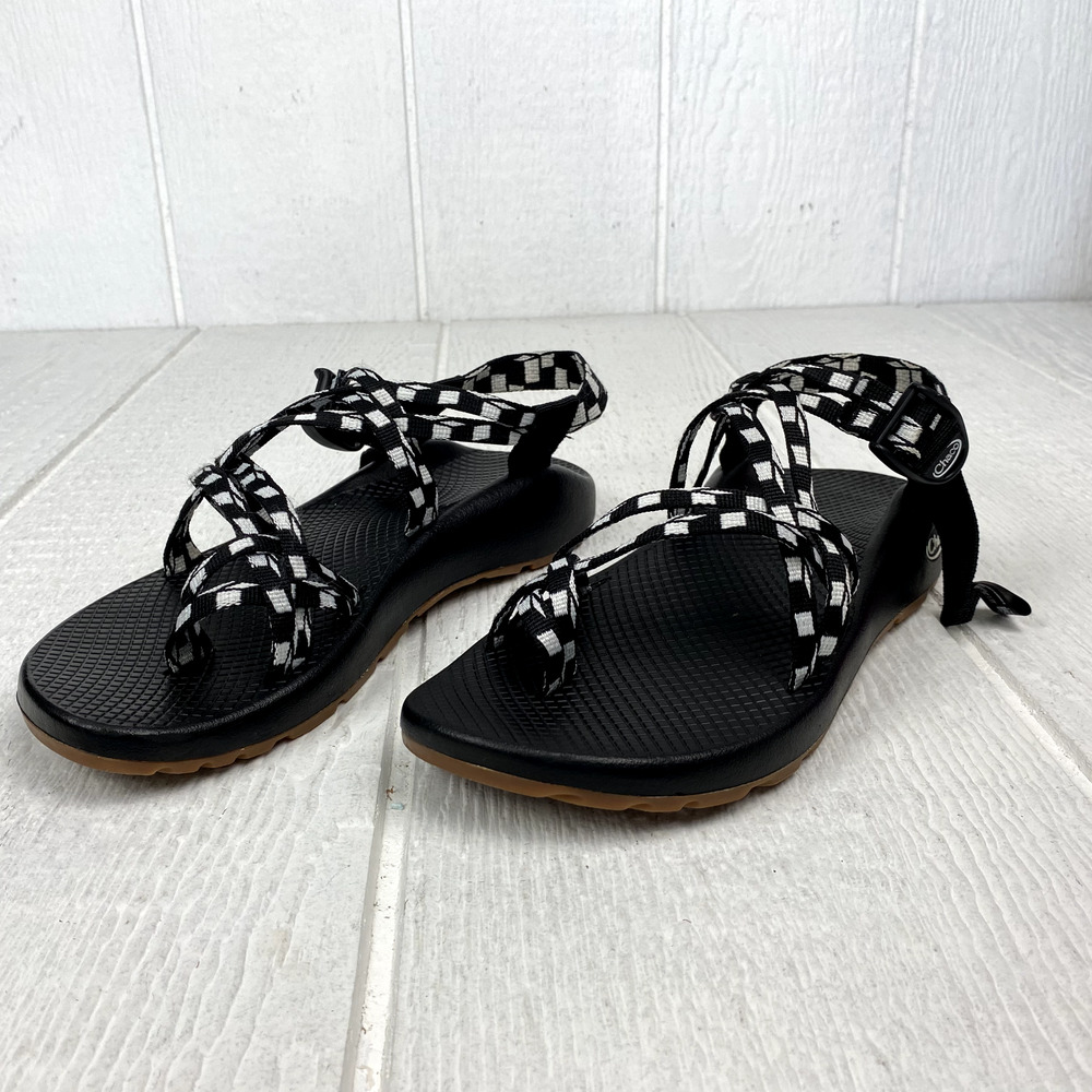 Chaco Sandals Womens ZX2 SZ 10 Classic Black White Hike Sports Water Outdoors - Picture 2 of 16